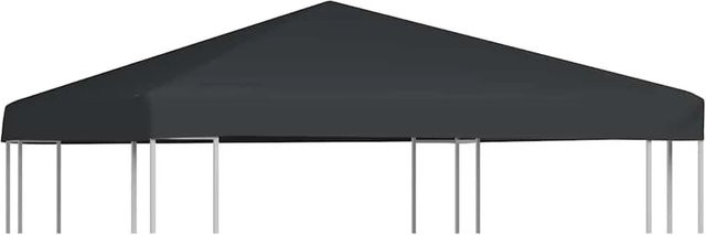 vidaXL Pavillondach aus Polyester in Grau mit 3x3 m Fläche und 300 g/m² Materialstärke - Bild 1