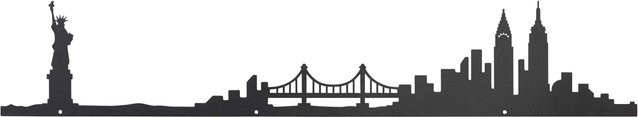 Modern Living Wanddeko Skyline aus Metall in Schwarz - Bild 1