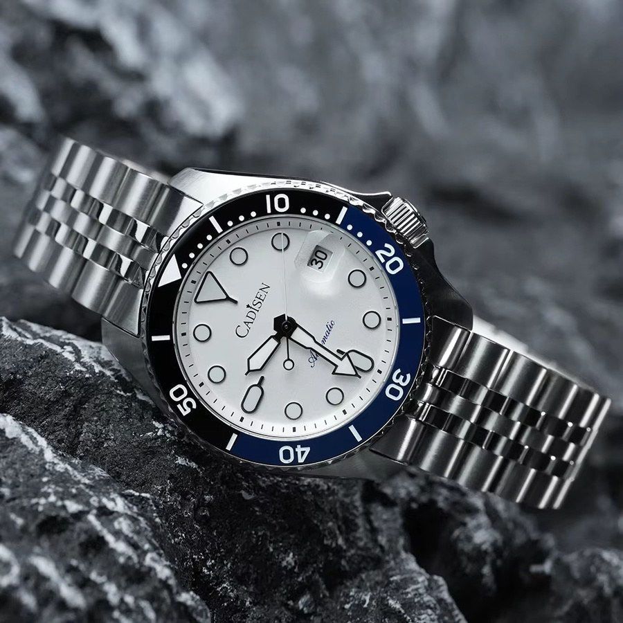 CADISEN Armbanduhr Automatik, Edelstahl, Keramik-Lünette, Saphirglas, Herren - Bild 4