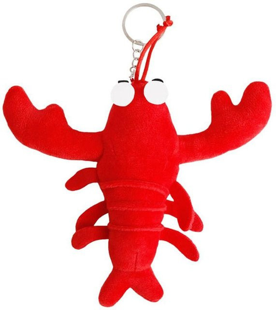 Schlüsselanhänger Plüsch, roter Hummer, Unisex - Bild 1