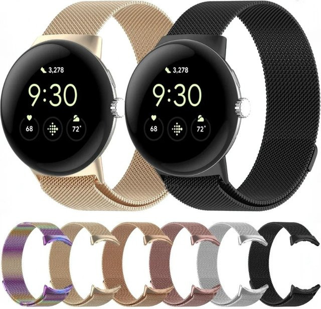 Milanese-Loop-Armband für Google Pixel Watch, Edelstahl, Schwarz, Unisex - Bild 1