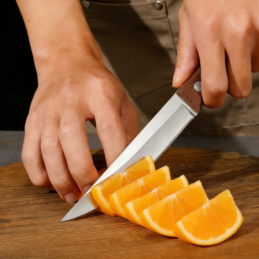PLYS Paring Knife aus Edelstahl mit Holzgriff und Messerabdeckung - Bild 3