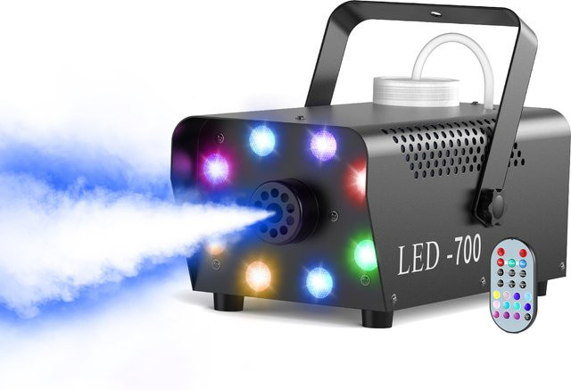 U'King 700 W Nebelmaschine 3in1 mit 8 RGB LED für Bühne, Disco und DJ-Shows - Bild 1