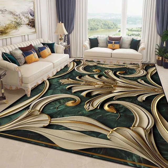 Karpetti Blumenteppich in Multicolour, 3D-Design, rutschfest und waschbar, B/T: 60 x 90 cm - Bild 1