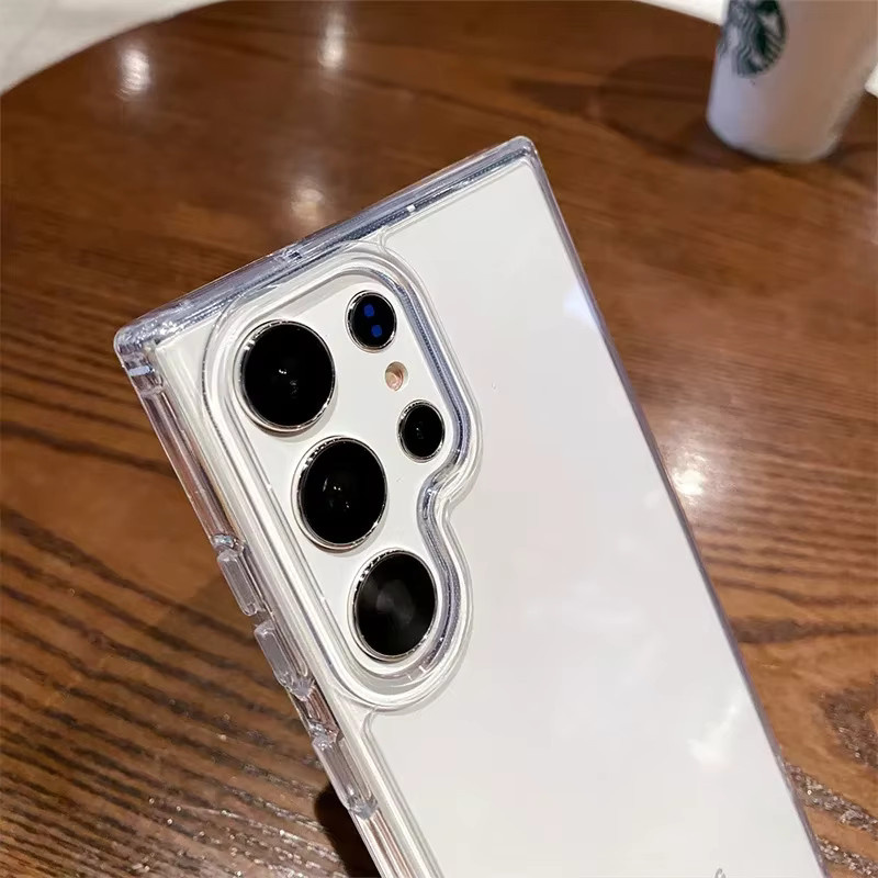 Transparente Hartacryl-Handyhülle für Samsung Galaxy S26 Ultra Plus, stoßfeste und weiche Schutzhülle, klar - Bild 3