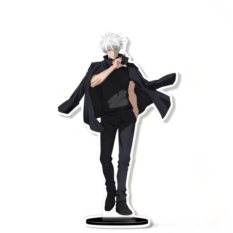 Jujutsu Kaisen Satoru Gojo Anime Acryl-Aufsteller in Schwarz als Sammlerfigur und Schreibtisch-Ornament - Bild 2