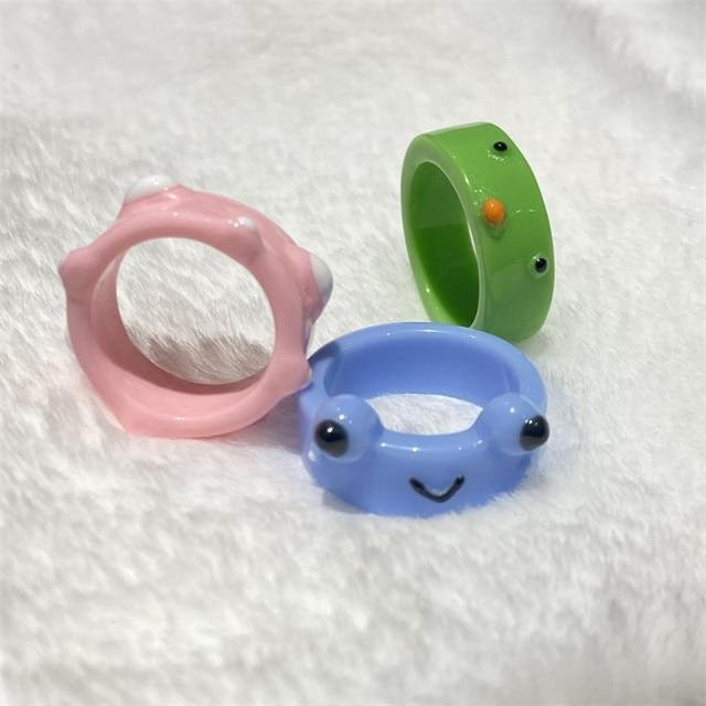 YIRAN Jewelry Ring, Harz, gray, Frauen und Mädchen - Bild 1