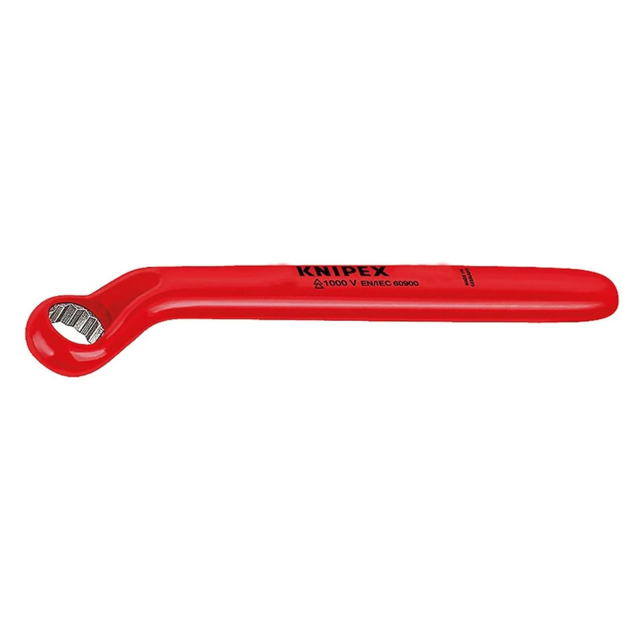 Knipex Einringschlüssel aus Chrom-Vanadium in Rot, Schlüsselweite: 17 mm - Bild 2