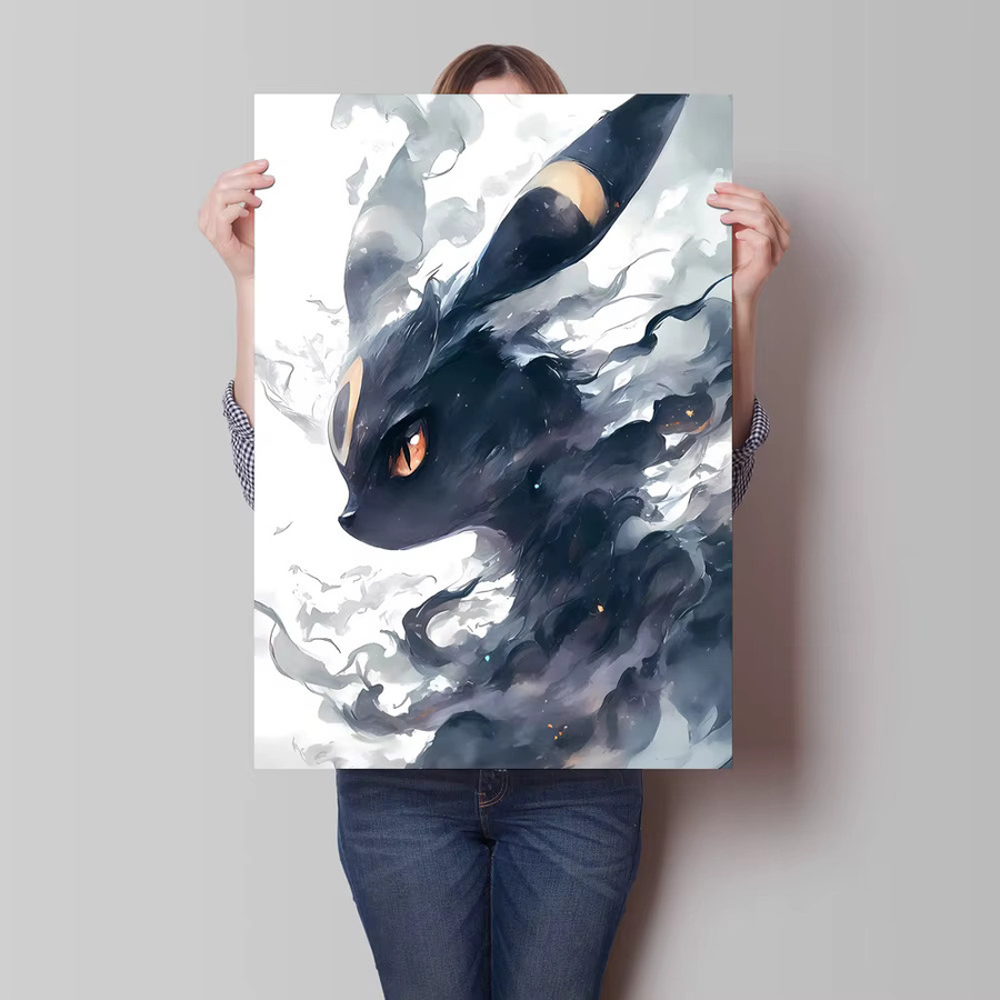 KAYOU Rahmenloses Leinwandgemälde Pokemon Umbreon Illustration in Mehrfarbig Modernem Design - Bild 2