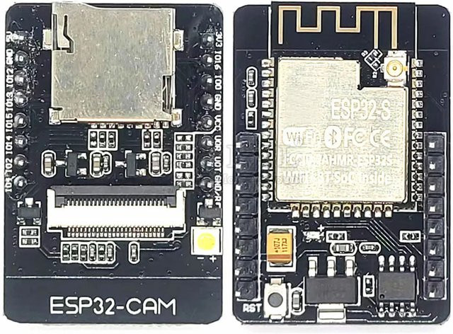 ESP32-CAM Entwicklung Board mit 2,4G Wifi und Bluetooth, Kamera Modul mit 4 MB PSRAM, Schwarz - Bild 1
