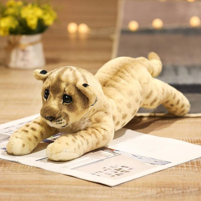 Binchi Keji Travel Löwe Tiger Leopard Plüsch Spielzeug, 58cm, ab 14 Jahre - Bild 1