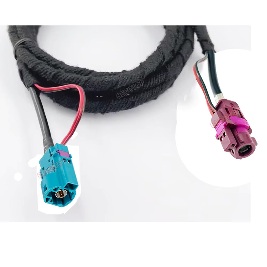 BEVOTOP 4+2 Pin HSD Kabel mit 6Pin Z Stecker auf 6Pin D Buchse Gerade und Rechtswinkel 90 Grad für Jack LVDS Video Line Kabelbaum - Bild 2