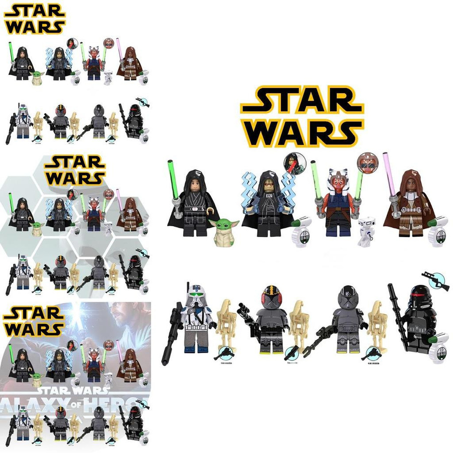 NovaGlade Star Wars Luke Skywalker Palpatine Legion Command Bausteine Figur Maske Set - Bild 6