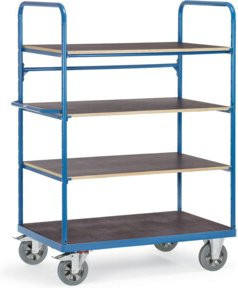 Fetra Etagenwagen 18303 in Blau mit Elastic-Reifen und 1200 kg Tragkraft - Bild 1