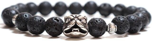 YIRAN Jewelry Armband, Lava, Tigerauge, Perle, Schwarz, Herren - Bild 1