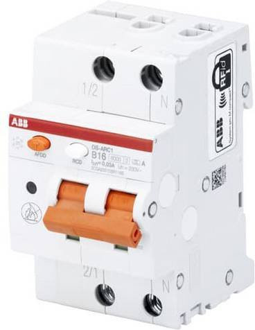 ABB Fehlerlichtbogen-Schutzeinrichtung RCBO 2-polig 230V in Weiß - Bild 1