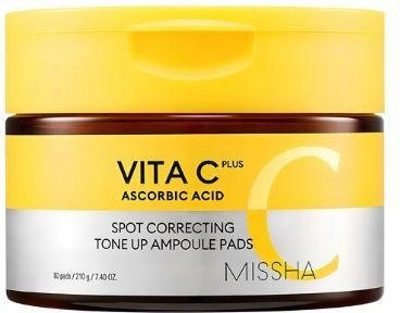 MISSHA Vita C Plus Spot Korrigierende Tone-Up Ampullen-Pads, Vitamin C, 210g - Bild 1