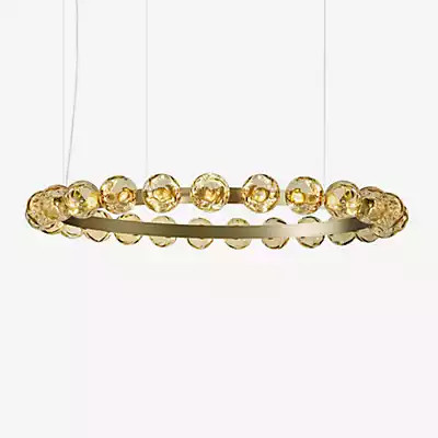 Panzeri Murané R LED Pendelleuchte in Gold/Messing mit transparentem Glas - Bild 1