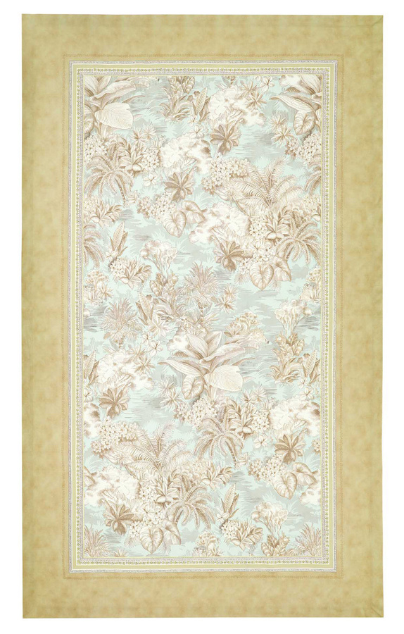Bassetti Tischdecke Twill BOBOLI in Beige mit floralem Muster aus Baumwolle - Bild 1