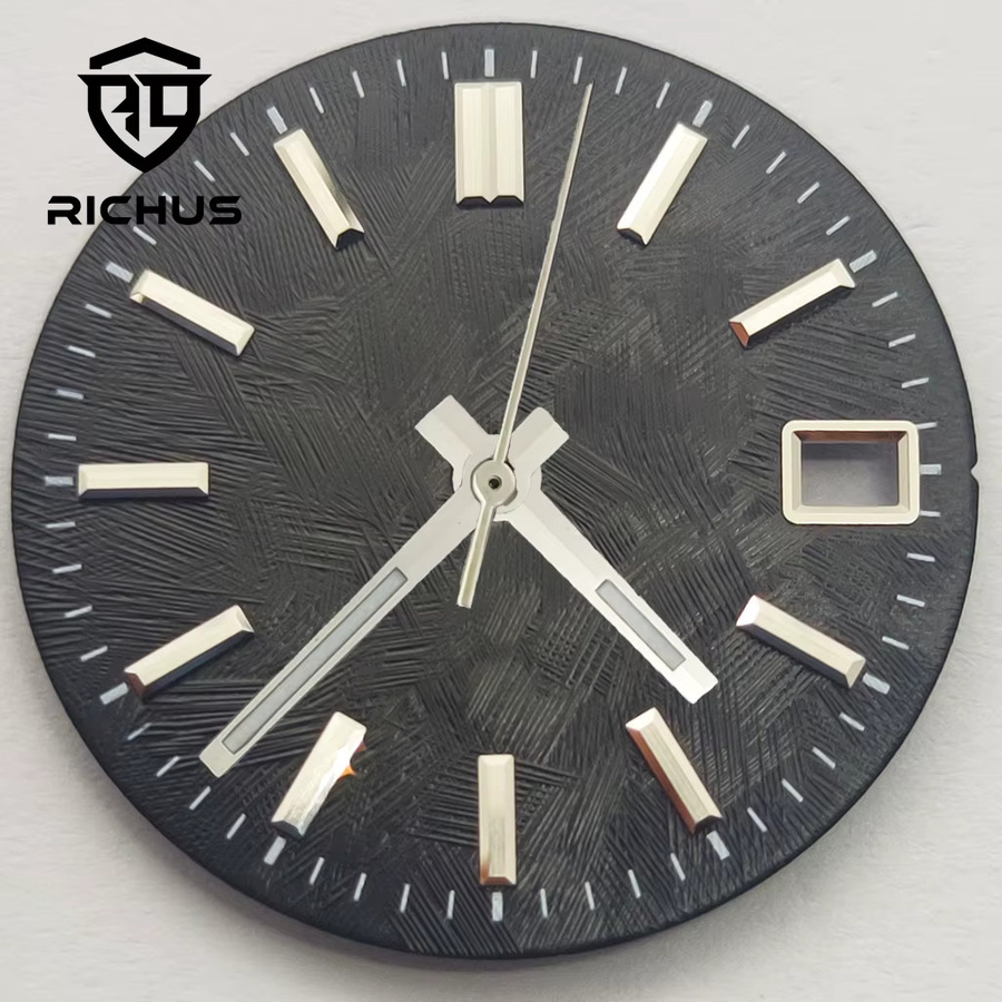 RICHUS Zifferblatt, schwarz, 28,5 mm, Unisex, Uhrenzubehör - Bild 2