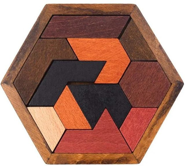 Yiran bag Alien-Schach-Tangram-Puzzle, 11-teiliges Set, ab 3 Jahren - Bild 1