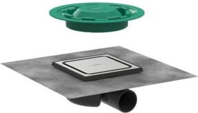 Hansgrohe RainDrain Spot Boden-Punktablauf Komplettset aus Edelstahl in Silber, B/B: 15,0 x 15,0 cm - Bild 1