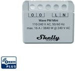 Shelly Qubino Wave PM Mini Z-Wave Schalt-Messaktor in Weiß und Grau - Bild 2