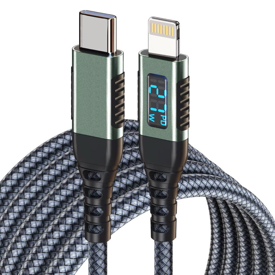 LAIHONEN USB-C auf Lightning Kabel für iPhone in Schwarz zur Schnellladung - Bild 7