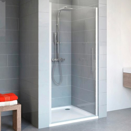Schulte Duschtür Alexa Style 2.0 Drehtür in Silber mit transparentem Glas, Breite: 90 cm, Höhe: 192 cm - Bild 1