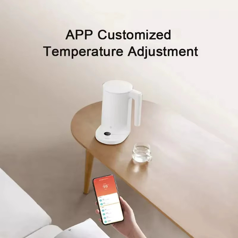 MIJIA Smart Electric Water Kettle 2 Pro Wasserkocher aus Edelstahl mit LED-Anzeige und intelligenter Temperaturregelung, Weiß - Bild 2