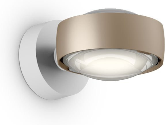 Occhio Sento D verticale up LED-Wandleuchte mit Occhio air Modul, Gold matt und Weiß matt, 26 W, 3000K - Bild 1