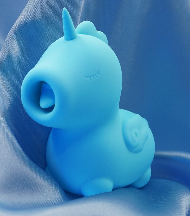 Auflegevibrator Mount'n Peak im Einhorn-Design in Blau - Bild 2