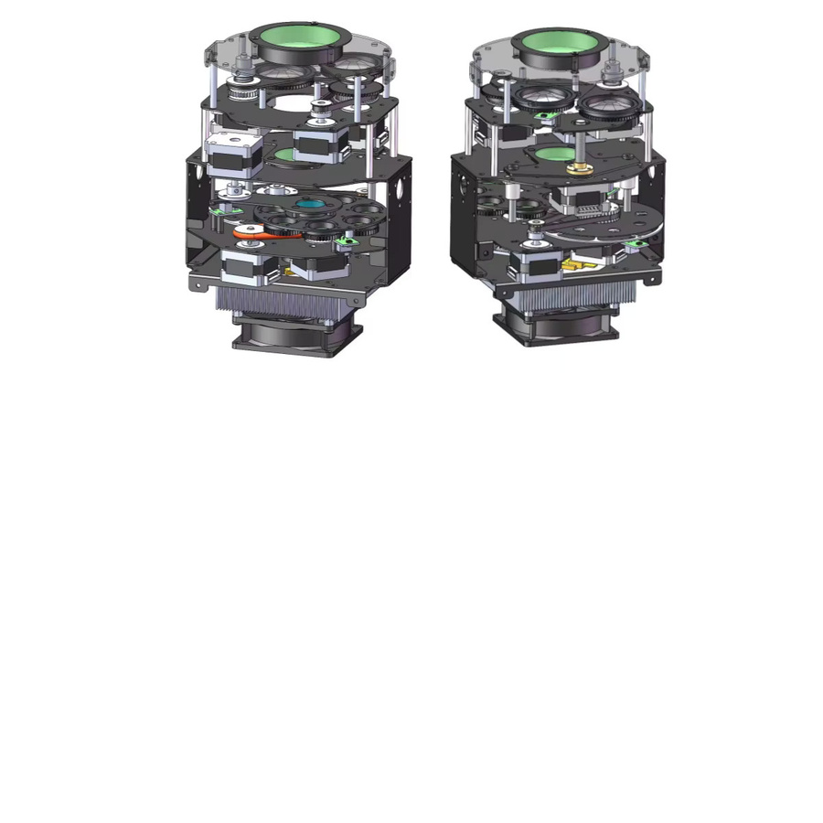 YOUBAIXIA 250W 3-in-1 BSW LED Moving Head Beam Shaking Light Fixture mit Doppelprisma-Effekt und RGB-Farben in Schwarz - Bild 5