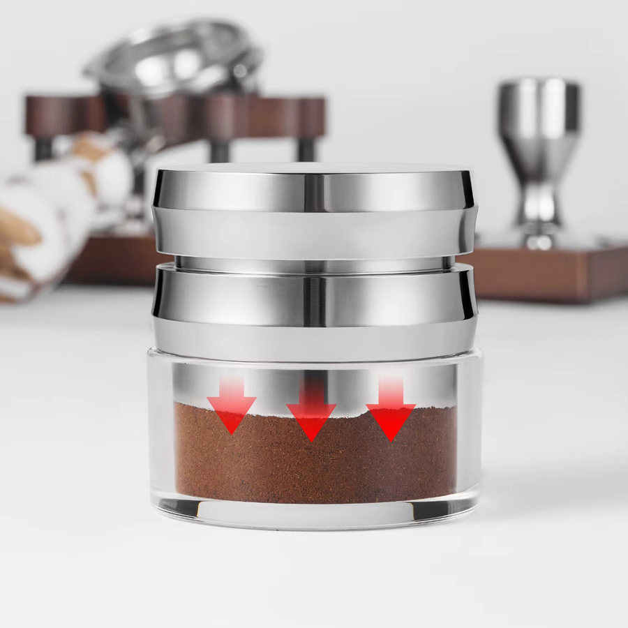 ZIRKUS Gravity Coffee Leveler Espresso-Kaffeeverteiler aus Edelstahl in Silber, Durchmesser: 58,5 mm - Bild 5