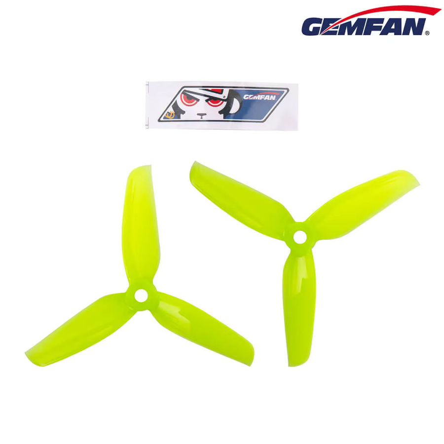 Gemfan Propeller, 4032-3, 4 Zoll, 3-Blatt, 8-teiliges Set, Gelb - Bild 1