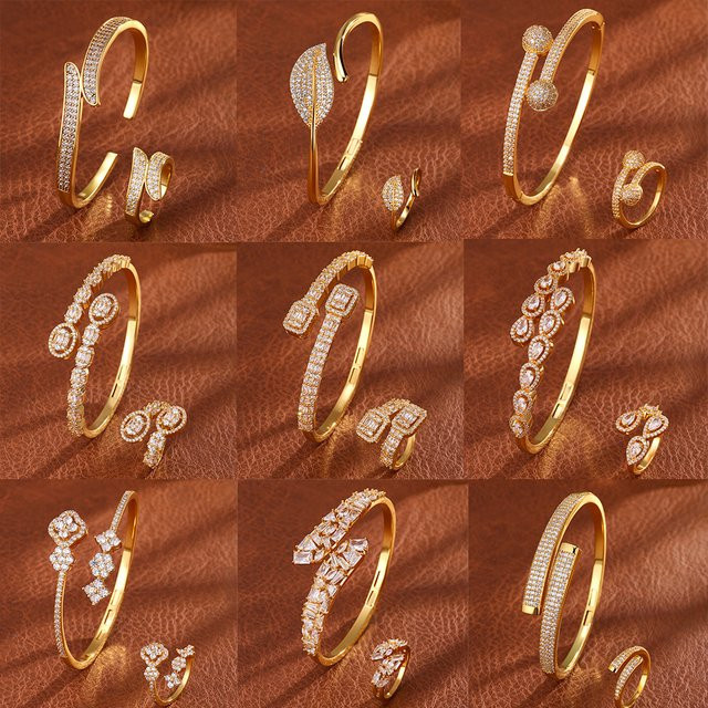 ZAKOL Schmuckset, Armband-Ring, Gold, Zirkonia - Bild 1
