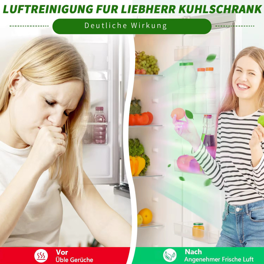 Liebherr Ersatz-Kohlefilter Aktivfilter für die Kühlschrank-Luftreinigung in Schwarz - Bild 5