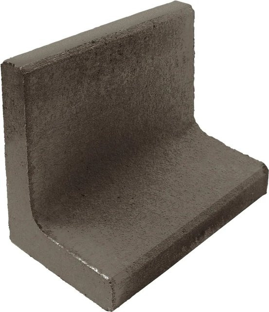 Diephaus L-Stein unbewehrt aus Beton in Anthrazit B: 40 cm, T: 40 cm, H: 30 cm, Tiefe: 7 cm - Bild 1