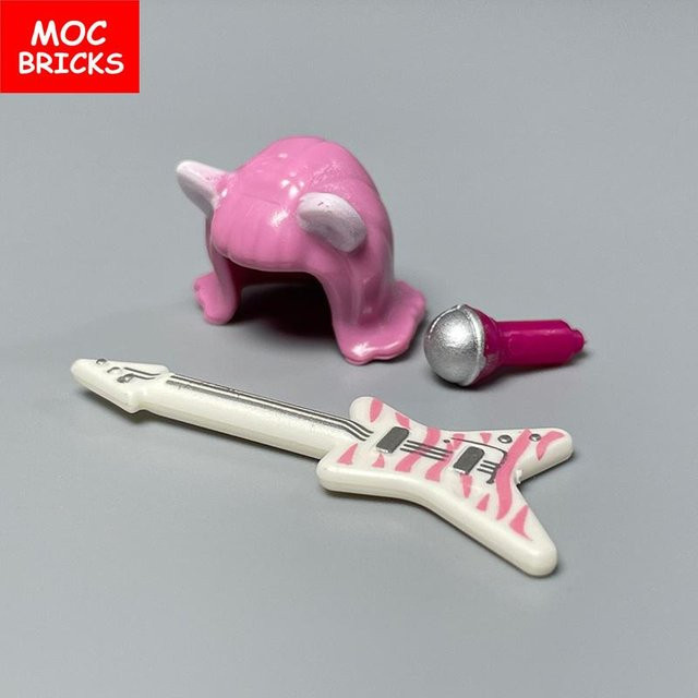 Yiran toy MOC Steine Suona Horn Noten Sänger Saxophon Bass Figur Musikinstrumente Bausteine 6–12 Jahre - Bild 1