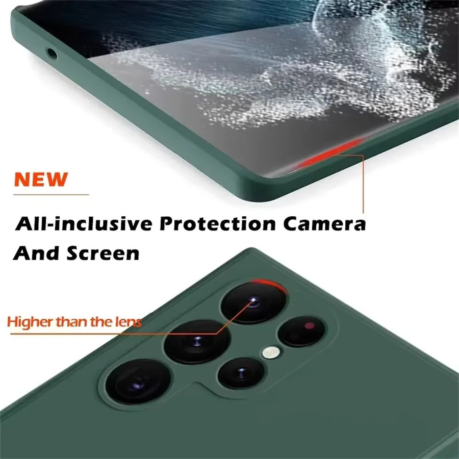 Silikon-Schutzhülle für Samsung S23 mit Fallprävention in Blau und Grün - Bild 6
