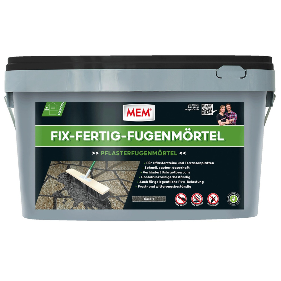 MEM Fix-Fertig-Fugenmörtel Basalt in Grau, 25 kg - Bild 2