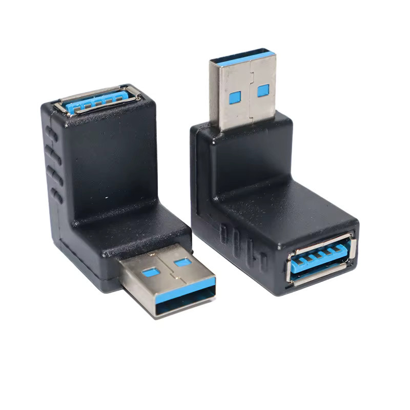 FRHY 4-Wege USB 3.0 Adapter Typ A Stecker auf Buchse mit 90 Grad abgewinkeltem Design in Schwarz - Bild 5