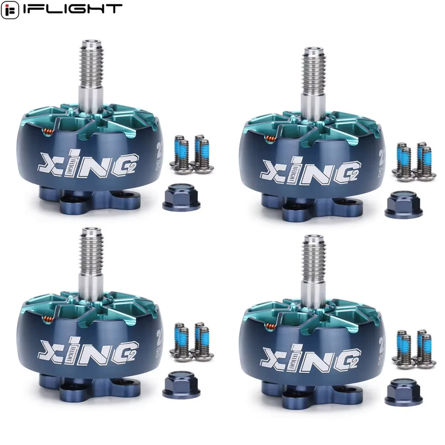 iFlight XING2 XING V2 Bürstenloser FPV-Motor für RC-Drohnen mit 5 mm Welle, Farbe: Blau - Bild 2