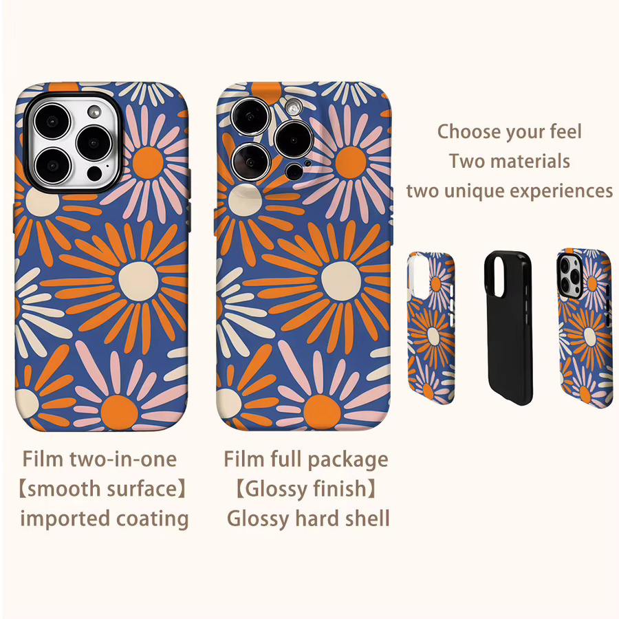 Potdemiel Spring Forward Daisy Handyhülle für iPhone in Multicolor mit doppelschichtiger Rückseite - Bild 3