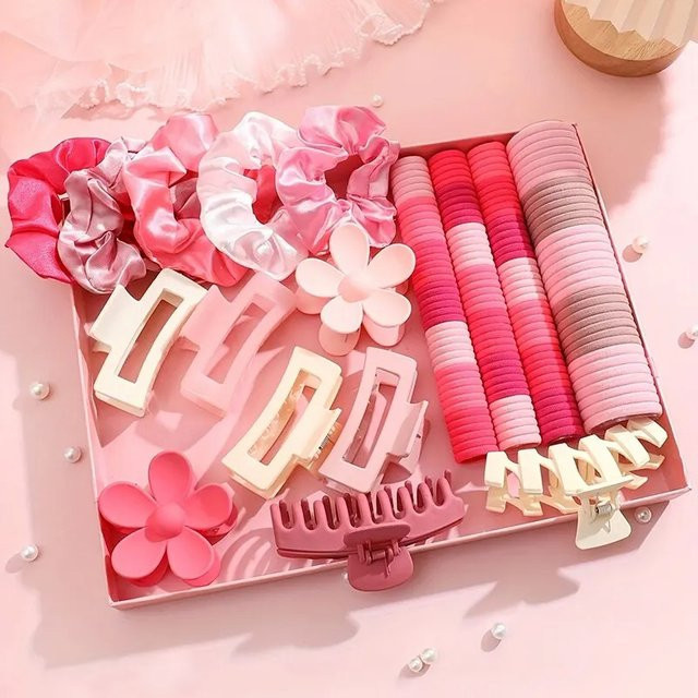 Haarringe, Blumenform, Bunt, Damen - Bild 1