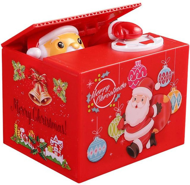 FluxAtelier Sparschwein Geldklauende Katze im Cartoon-Stil, Bunt, für Kinder - Bild 1