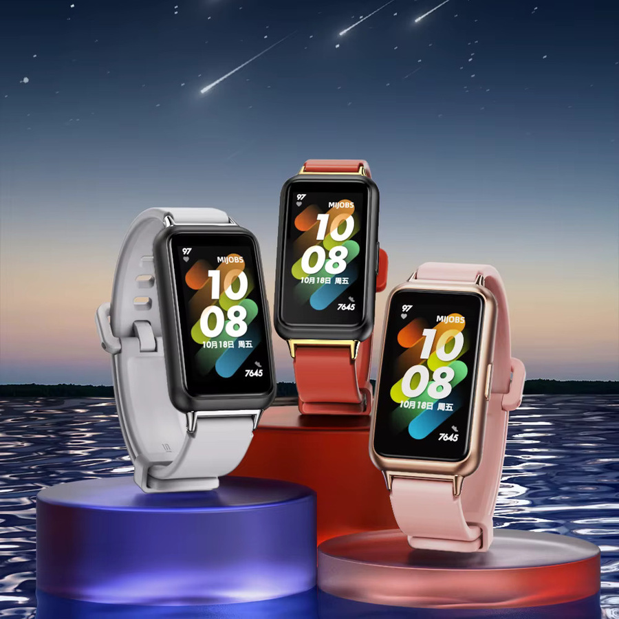 MIJOBS Uhrenarmband Silikon, Silber - Bild 3