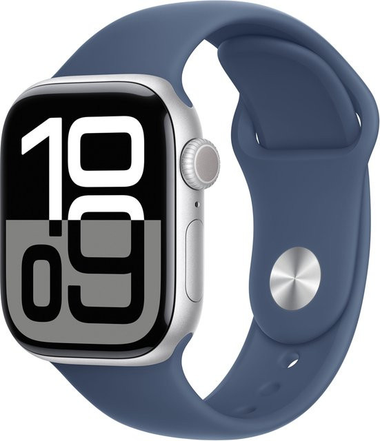 Apple Smartwatch, Series 10, Aluminium, 42 mm, Silber, Cellular, GPS, Unisex - Bild 1