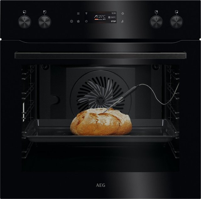 AEG Serie 7000 MealAssist Einbauherd OE7P621AK in Schwarz mit 71 l Volumen, Pyrolyse, Heißluftgrill und App-Steuerung - Bild 1