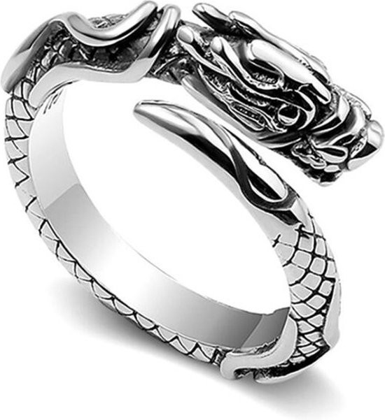 GaGa-Duck Ring, 925 Silber, Drache, Vintage - Bild 1